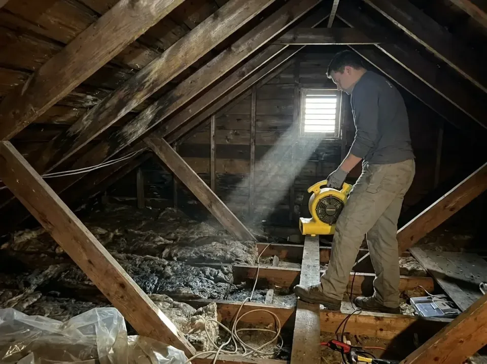 attic-water-damage-drying-proc-007 — frequently asked questions, Emergency Water Extraction & 24/7 Flood Response in Benning…